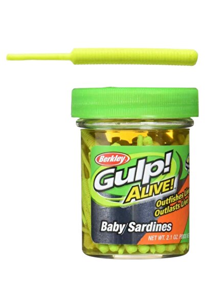 BERKLEY Gulp! Alive!® Baby Sardine - Chartreuse