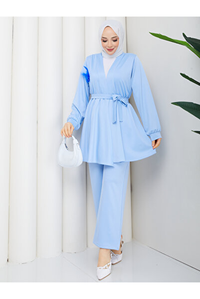 ECESSA FASHİON Comfortable Cut Flared Stone Set