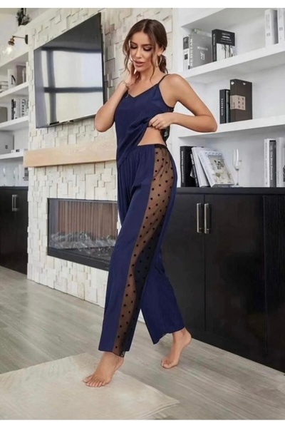 Silona Homewear Σετ πιτζάμες με λουράκι Ayod Bamboo Tulle