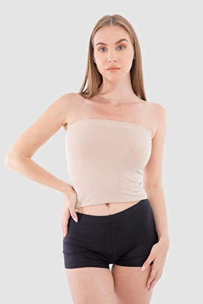 CARINA Mid-length microfiber shorts