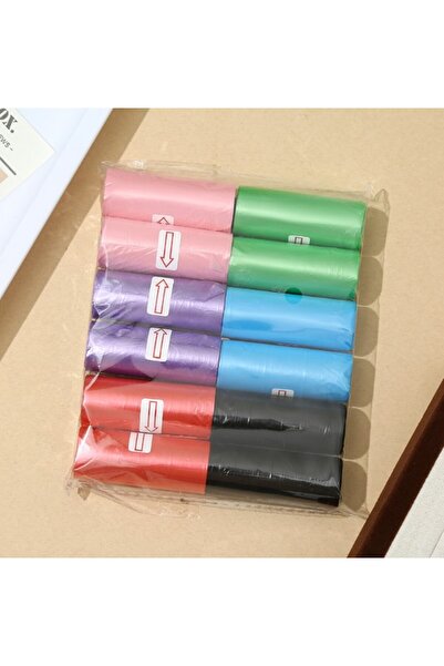 TTT Set of 12 / Dog Poop Bags in Solid Colors