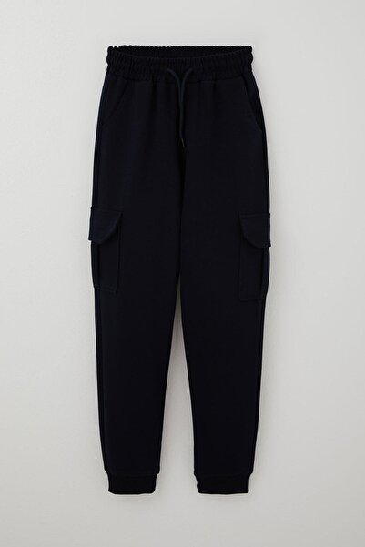 Poyraz Bebe Poyraz Kids Αγορικές Φούτερ Παντελόνια με Τσέπες Κομάντο, Ελαστικ...