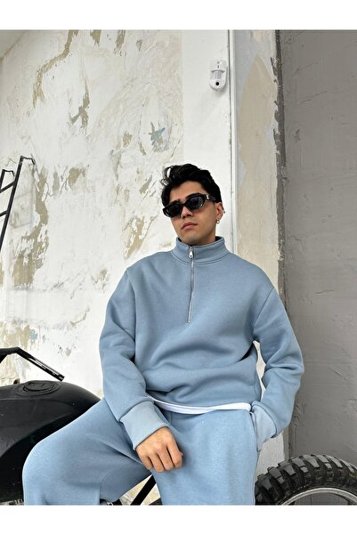 Aura Mavisi Oversize Basic Half-Zip