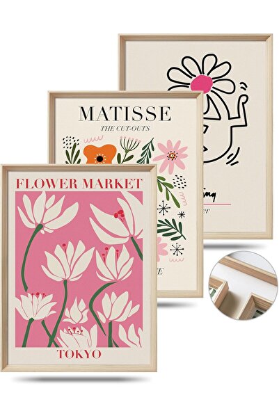 ALAYRA International لوحة فنية جدارية أنيقة تجريدية مؤطرة، مقاس 40 × 60 سم