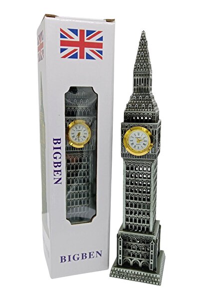 Dünyadan Hediyeler Vintage Metal İngiltere London Big Ben Saat Kulesi Gümüş 2...