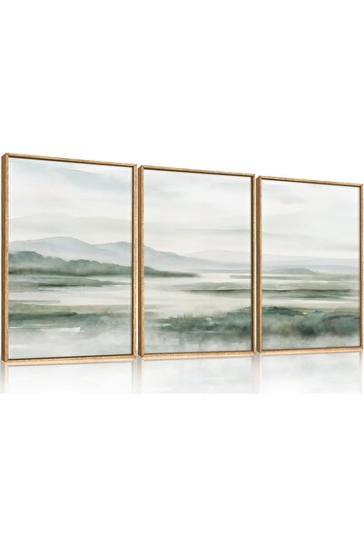 ALAYRA International لوحة فنية جدارية أنيقة تجريدية مؤطرة، مقاس 30 × 40 سم