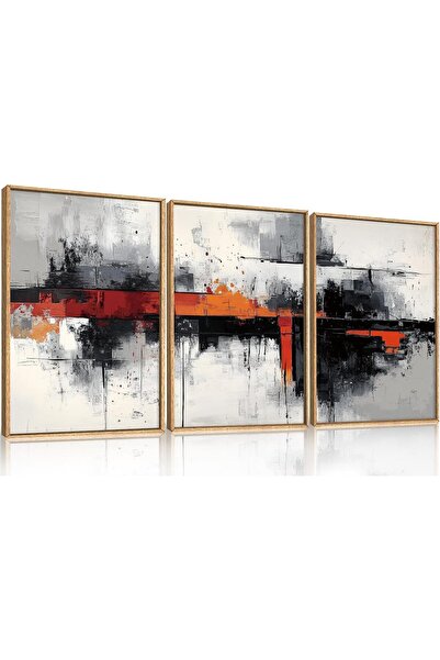 ALAYRA International لوحة فنية جدارية أنيقة تجريدية مؤطرة، مقاس 40 × 60 سم