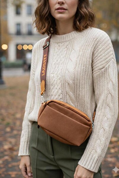 ZERVA QUEEN حقيبة كتف نسائية رياضية صغيرة الحجم ذات ثلاث أقسام للموسم الجديد ...