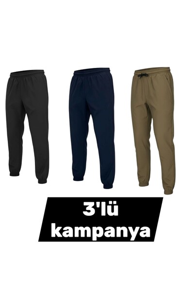 Verve 3'LÜ PARAŞÜT KUMAŞ JOGGER -SUYA DAYANIKLI YUMUŞAK DOKU