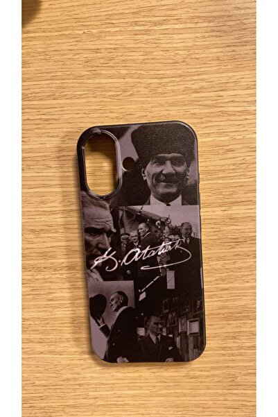 Bektas HomeOffice جراب هاتف فاخر بنمط أتاتورك مخملي من الداخل متوافق مع آيفون 16