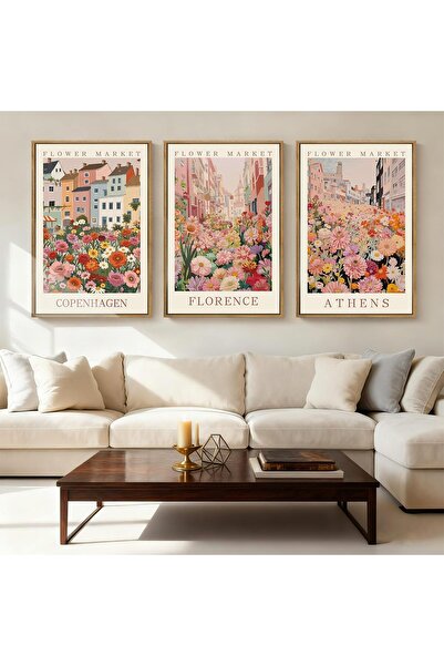 ALAYRA International لوحة فنية جدارية أنيقة تجريدية مؤطرة، مقاس 40 × 60 سم