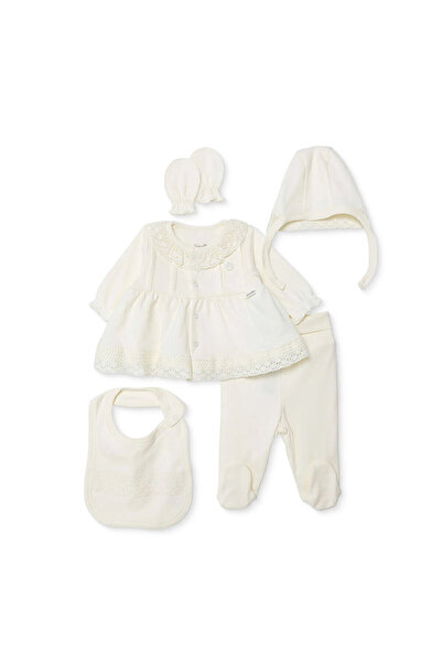 Bebetto , Kız, 5li Askı Hastane Çıkışı, Çıtçıtlı, Ceremony, Fırfırlı Yaka, Uz...