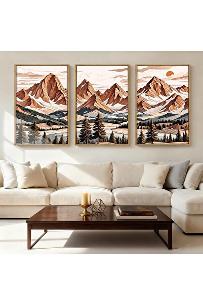 ALAYRA International لوحة فنية جدارية أنيقة تجريدية مؤطرة، مقاس 40 × 60 سم