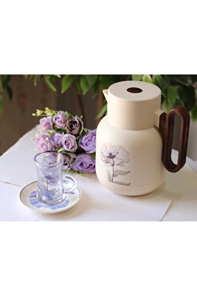 FLONA Coffee thermos set, tea thermos, 12 cups, 12 saucers, and 12 saucers