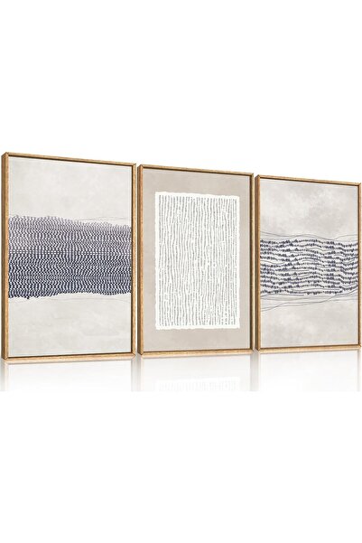 ALAYRA International لوحة فنية جدارية أنيقة تجريدية مؤطرة، مقاس 30 × 40 سم