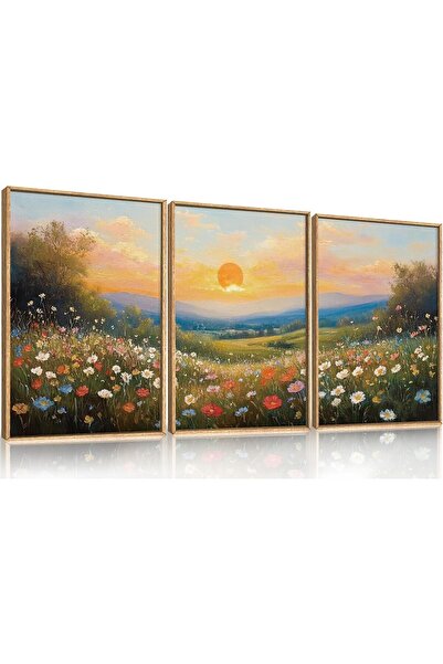 ALAYRA International لوحة فنية جدارية أنيقة تجريدية مؤطرة من القماش، مقاس 60 × 80 سم