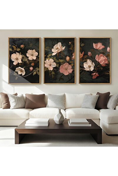 ALAYRA International لوحة فنية جدارية أنيقة تجريدية مؤطرة، مقاس 40 × 60 سم