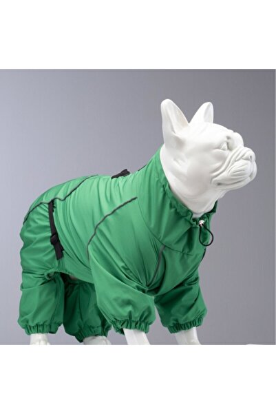 O Dog معطف واق من المطر للكلاب من ليندو دوجز كواترو نيبولا TR-أخضر-مقاس 5