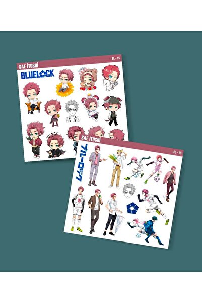 MiniThingsArt Sae İtoshi-BlueLock-parlak kağıt -2li sticker set-telefon süsle...