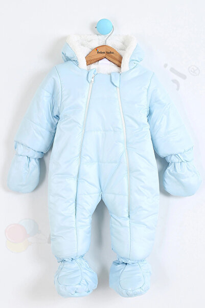 Bebek Vadisi YENİ Eldivenli Kapüşonlu Patikli İçi Peluş Çocuk Kar Kışlık Erke...