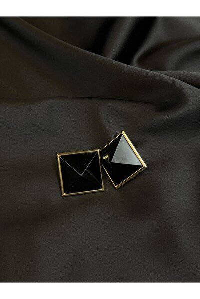 Kadın bijuteri gold detaylı prizma özel tasarım zarif pinterest küpe earrings