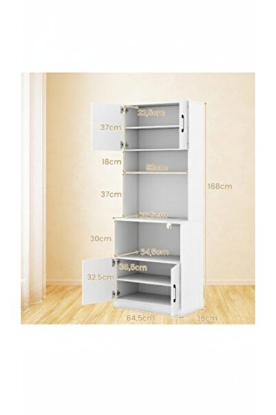 YURKUR MOBİLYA Modern & Fonksiyonel Çok Amaçlı Mutfak Büfesi