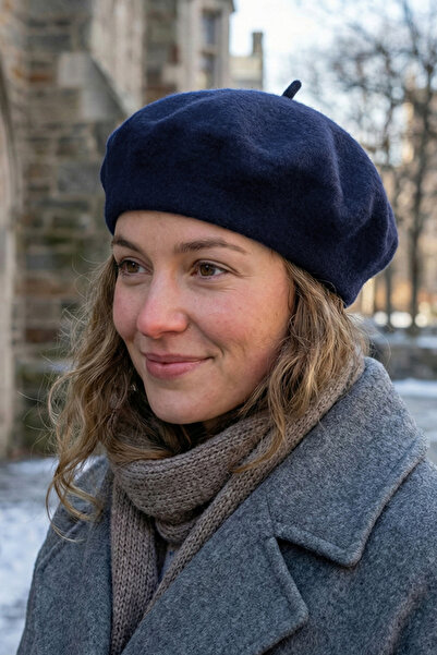 Kapin Lacivert Ressam Şapkası - Ressam Beresi