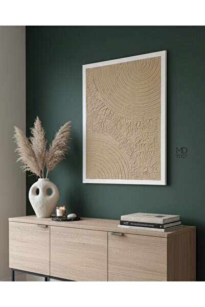 MD Tasarım Sanat Keten Beji Dokulu Tablo Pinterest Tablo %100 El Yapımı Özel ...