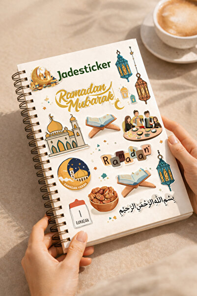 jadesticker Ramazan Oruç Çizelgesi & Ramazan Sticker Seti Ajanda, Günlük, Pla...