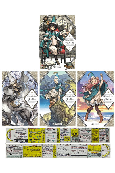 Akıl Çelen Kitaplar Witch Hat Atelier 2-3-4-5. Ciltler Manga Seti + Özel Cetvel