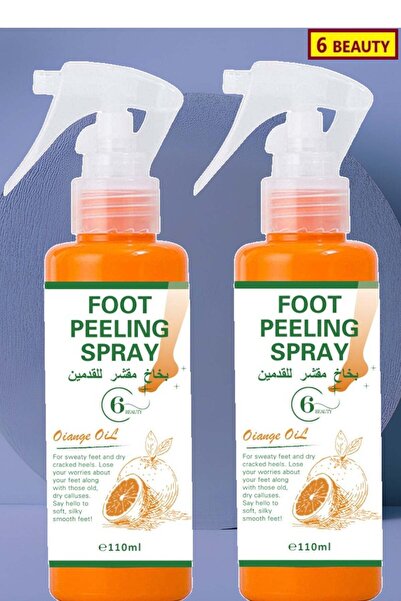 6 Beauty بخاخ زيت البرتقال لتقشير القدمين