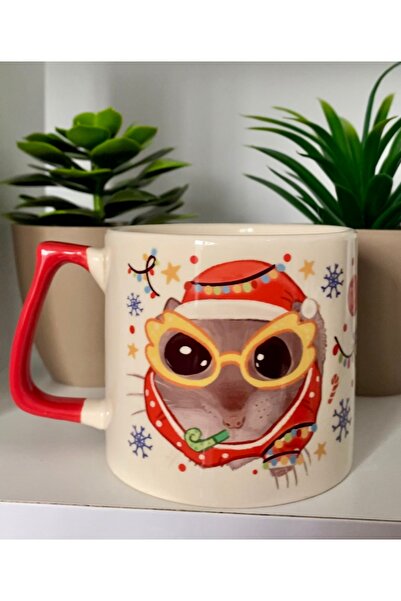 westartic Sad (Üzgün) Hamster Yılbaşı Yeni Yıl New Year Kupa Fincan Bardak