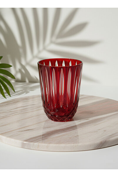 Paşabahçe Diony 6’lı Su Bardağı 265 ml – Renkli Dekorlu Uzun Çizgili Cam Bard...