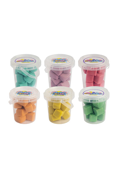 In dough Natural Play Dough Cubes 6x150g Basic Colors