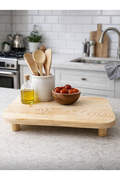 Pembelia Life Bamboo rectangular display stand for makeup, perfume, oil dispe...