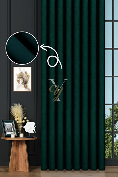 YUNİLLA Petek Fon Perde V-1041 Petrol Yeşili