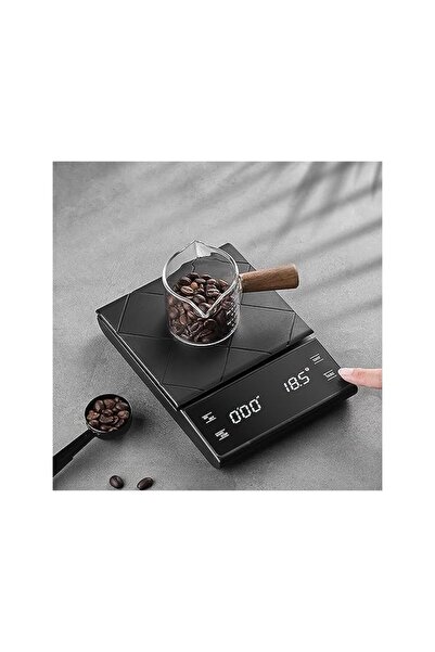 Promass ميزان قهوة بمؤقت، 3 كجم / 0.1 جم