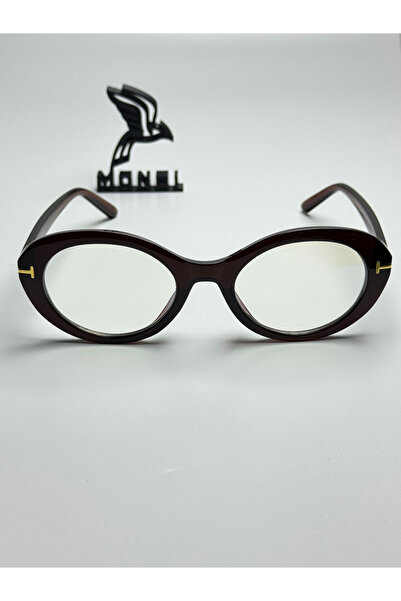 MONAL EYEWEAR Tweety Kadın Oval Mavi Işık Koruyuculu Ekran Gözlüğü Şeffaf Cam...