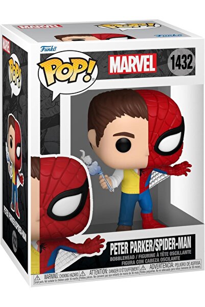 Funko Pop! Marvel Peter Parker / Spider-Man Yarı Maskeli #1432 Koleksiyon Figürü