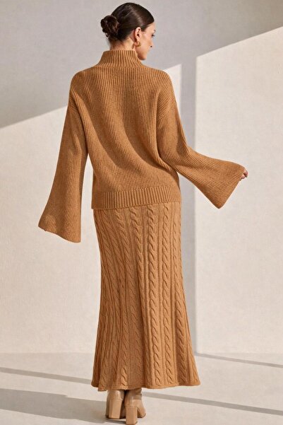 TOFAN TRİKO Trico Skirt Top Set