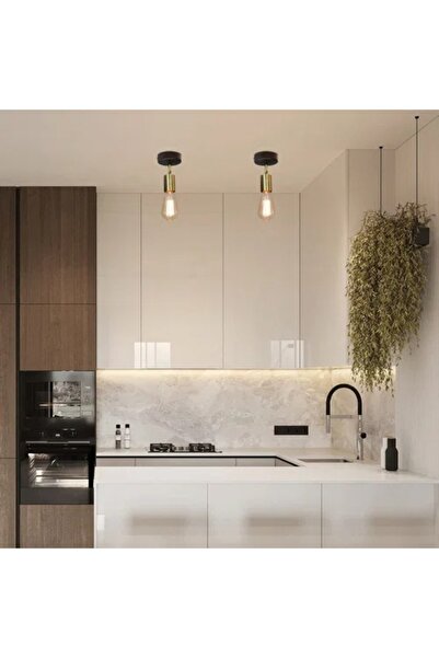 Rsylight Retro Metal Dekoratif 180 Derece Hareketli Tavan Duvar Aplik