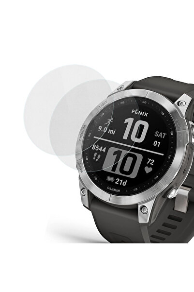 CaseOnn واقي شاشة من الزجاج المقوى 9H لساعة جارمن فينيكس 7، قطعتان