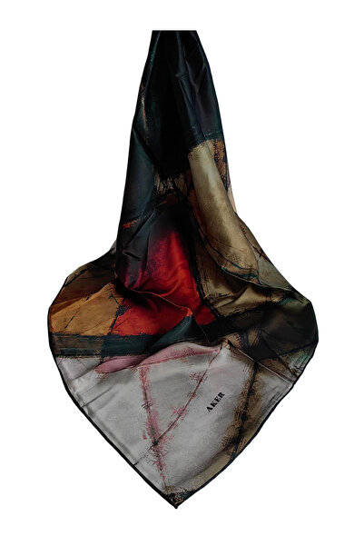 Aker Silk Crepe Satin Scarf Best of Series 7487701-351