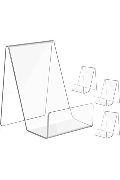 The Bros 4 Pack Acrylic Book Stands for Display