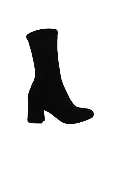 Hobby 26515 Likra Tekstil Topuklu Kadın Bot