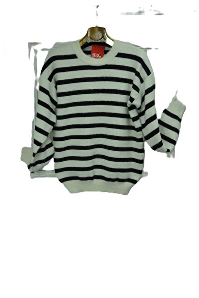 elma abone New Season Women's Beard-Striped Knitting Blouse