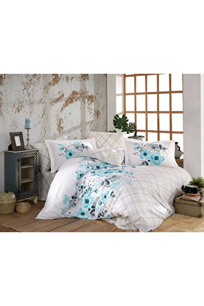 lowell home Hobby Kingsize Poplin Duvet Cover Belinda Blue