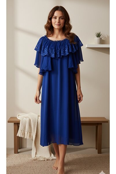 Maison Emarat Premium Floral Lace Detailing Night Dress