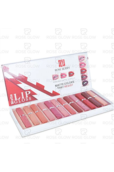 ROSE BERRYY Matte Liquid Lipstick Collection (12 Colors) | Ultra-long-lasting velvet lipstick and trendy colors