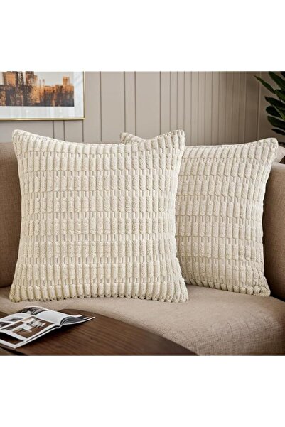 The Bros 2PCS Striped Throw Pillow Covers for Living Room